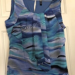 multi colored chiffon top